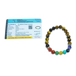 Tiger Eye 7 Chakra Bracelet