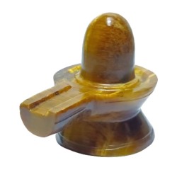 Natural Tiger Eye Shivling With Certified 85 Gram