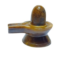 Natural Tiger Eye Shivling With Certified 100 Gram