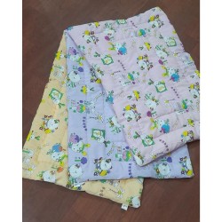 Cartoon Pattern Kantha (Traditional Baby Mats) (Set of 3)