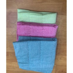 Khadi Katha Set Multi Purpose Baby Mats - Green-Pink-Blue