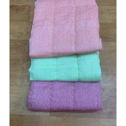 Khadi Katha Set Multi Purpose Baby Mats - Green-Pink-Light Pink