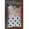 Comfortable Toddlers Pillow - Orange Flower Black Dots