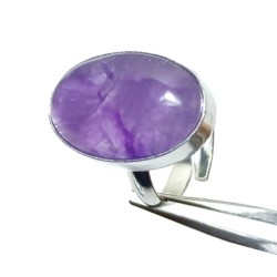 Adjustable Timeless Beauty: Amethyst Ring Collection