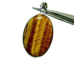 Tiger Eye Stone Pendant:...