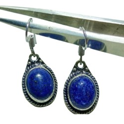 Original Lapis Stone Set - Ring, Pendent & Earrings - Lab Certified