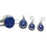 Original Lapis Stone Set - Ring, Pendent & Earrings - Lab Certified