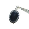 Black Tourmaline Stone Pendent / Locket - Lab Certified