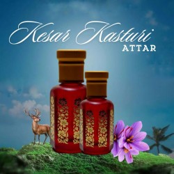 Original Kesar Kasturi Attar (Perfume) Long-Lasting Attar – 6 ml+6 ml (COMBO)