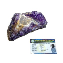 Natural Amethyst Raw Cluster & Certified 1.082 Kg