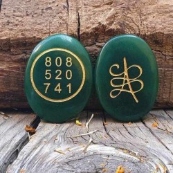 Aventurine Zibu Symbol Coin Certified