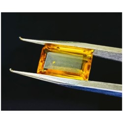 Yellow Citrine Stone 7.25 Carat Certified