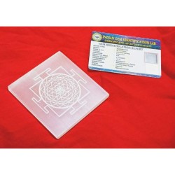 Selenite Shree yantra (powerful Yantra)