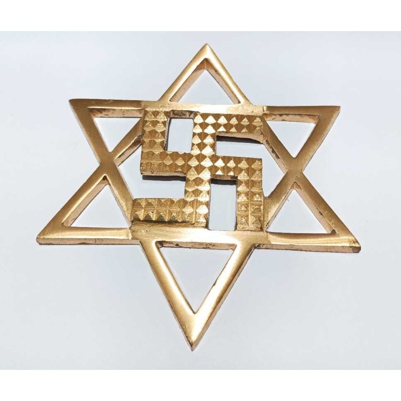 Copper Star Swastik Pyramid 300 Gram Appx.