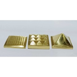 3 Layered Brass Pyramid 140 Gram Appx. Original - Vastu Pyramid