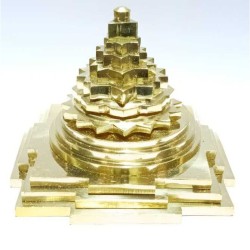 Brass Shree Yantra for Laxmi, Wealth, Prosperity - 730 gram