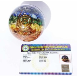 Original Multicolor Orgone Ball & Certified 221 Gram