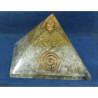 Original Whitish Orgone Pyramid & Certified 221 Gram