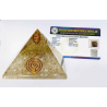 Original Whitish Orgone Pyramid & Certified 221 Gram