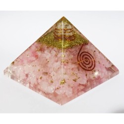 Genuine Pinkish Orgone Pyramid & Certified - 221 Gram