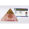 Genuine Pinkish Orgone Pyramid & Certified - 221 Gram