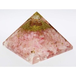 Genuine Pinkish Orgone Pyramid & Certified - 221 Gram