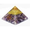 Natural Purple Orgone Pyramid Certified & 221 Gram