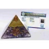 Natural Purple Orgone Pyramid Certified & 221 Gram