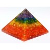 Genuine Multicolor Orgone Pyramid & Certified 221 Gram