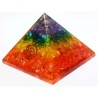 Genuine Multicolor Orgone Pyramid & Certified 221 Gram