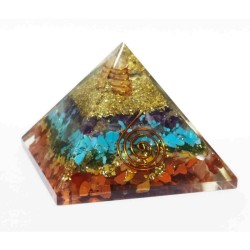 Natural Multicolor Orgone Pyramid & Certified 221 Gram