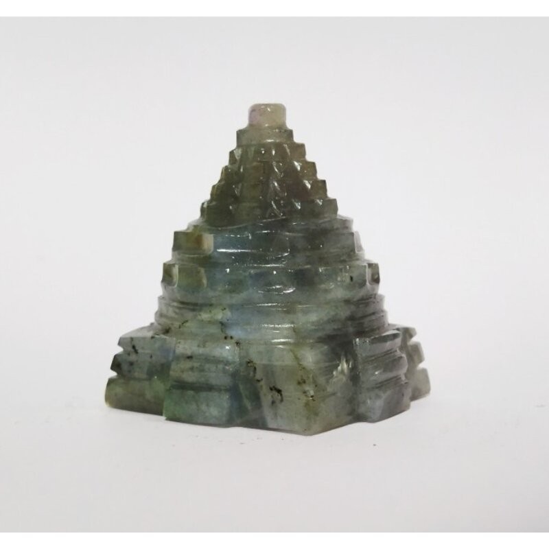 Genuine Labradorite Shree Yantra & Certified 50 Gram