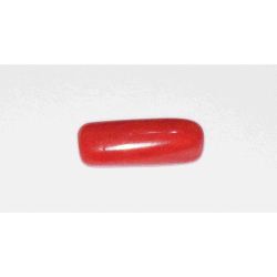 Certified Red Coral/ Moonga Stone & Genuine 7.70 Carat