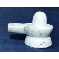 Genuine Howlite Shivling Certified & 61 Gram