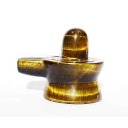 Natural Tiger Eye Shivling & Certified 60 Gram