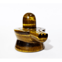 Natural Tiger Eye Shivling & Certified 60 Gram