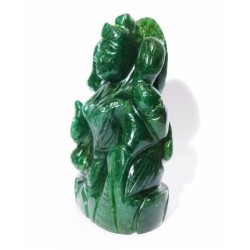 Green Aventurine Laxmi ji Idol & Certified 220 Gram