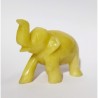 Yellow Aventurine Elephant Figure Abhimantrit & Certified  82 Gram