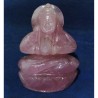 Natural Rose Quartz Parvati Ji Idol & Certified 251 Gram