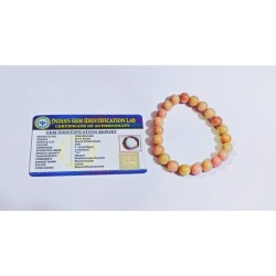 Rhodochrosite Stone Bracelet Certified