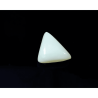 Natural Triangle (Trikona) White Coral Stone, Lab Certified  9.25 Carat