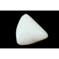 Natural Triangle (Trikona) White Coral Stone, Lab Certified  9.25 Carat