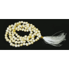 Natural White Gunja Mala Certified For Karz Related & Power to Attract Wealth