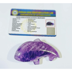 Amethyst Fish (1 Piece) Lab-Certified