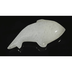 White Quartz Fish (1 Piece) Lab-Certified