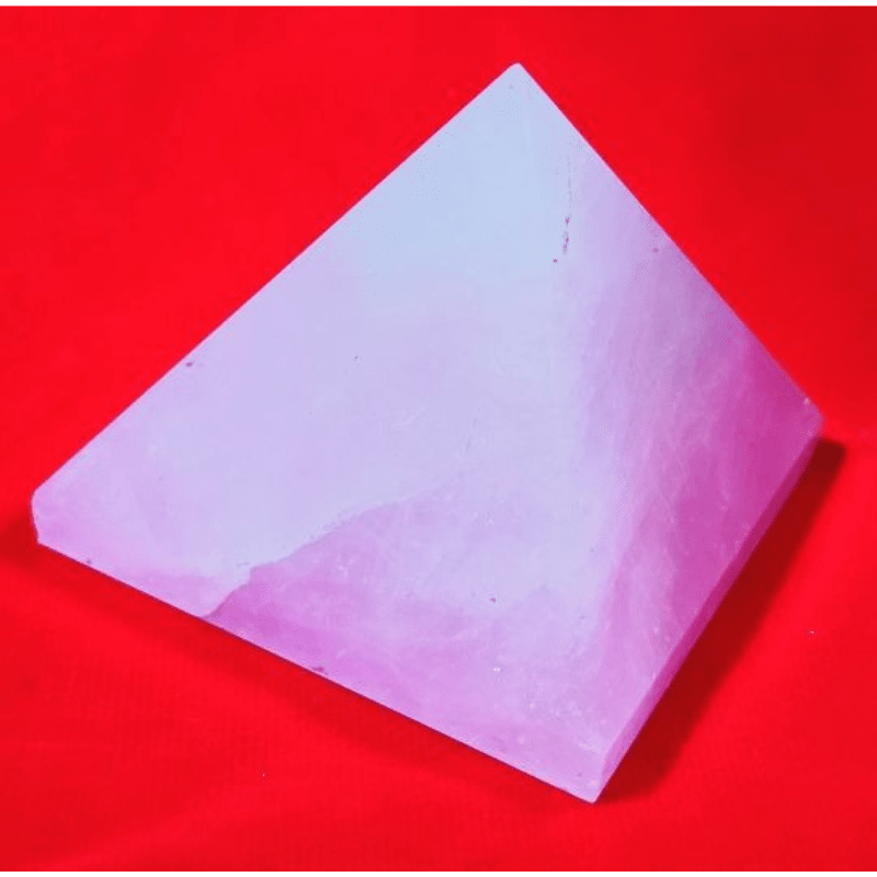 Rose Pink Quartz Pyramid, Genuine & Natural Quartz for Love Attraction