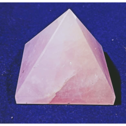 Rose Pink Quartz Pyramid, Genuine & Natural Quartz for Love Attraction