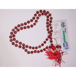 Certified Red Jasper Mala Original & Natural Gemstone