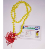 Yellow Chalcedony Mala & Lab Certified Gemstone