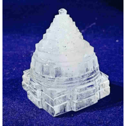 Indian Sphatik Shree Yantra & Certified- 128 Gram